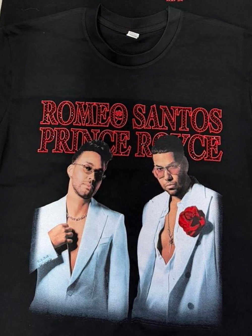 Romeo Santos X Prince Royce Tshirt with Bling